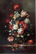 Floral, beautiful classical still life of flowers.063 unknow artist
